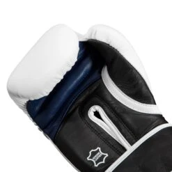 Fighting Ferocity Leather Training Gloves 30 Fighting Ferocity Leather Training Gloves -Titleboxing Shop FTGTG WH BK BL 5