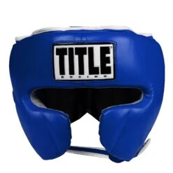 TITLE Boxing Leather Sparring Headgear -Titleboxing Shop FTHG BL 2