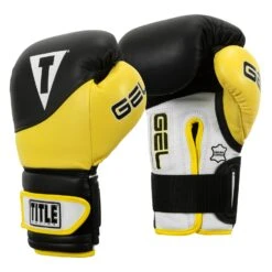 TITLE Boxing Gel Suspense V2T Training Gloves -Titleboxing Shop GSTGEV2T BK YE 02