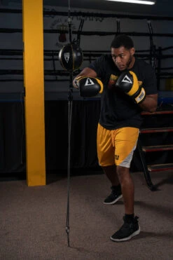 TITLE Boxing Gel Suspense V2T Training Gloves -Titleboxing Shop GSTGEV2TBK YE