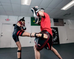 TITLE MMA Gel Thai Style Thigh Pads 2.0 -Titleboxing Shop GTSTP2BKRD 1