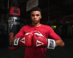 TITLE Boxing Gel World Elastic Training Gloves -Titleboxing Shop GTWGERDWH 1