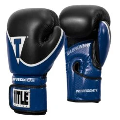 TITLE Boxing Infused Foam Interrogate Training Gloves 2.0 -Titleboxing Shop IFAITG2 BL BK 2