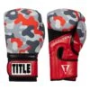 TITLE Boxing Infused Foam Camo Color Pop Bag Gloves -Titleboxing Shop IFSCPBG GR RD 1