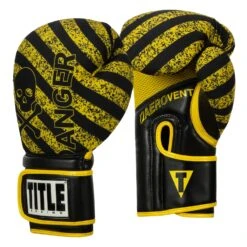 TITLE Boxing Infused Foam Danger Bag Gloves -Titleboxing Shop IFSDBG BK YE 2