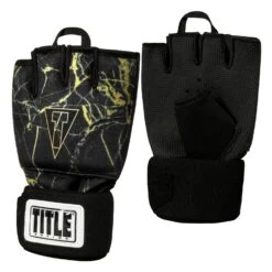 TITLE Boxing Defender Sublimated Glove Wraps -Titleboxing Shop KSGW BK GD 2