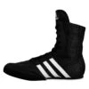 Adidas Box Hog 2 Boxing Shoes -Titleboxing Shop KZY71 BK WH 1