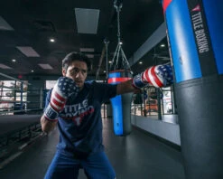 TITLE Boxing Liberty Bag Gloves -Titleboxing Shop LBTBGRDWHBL 2