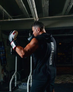 TITLE Boxing Outline Sleeveless Hoodie -Titleboxing Shop LTA3BK 2