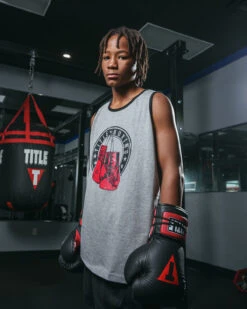 TITLE Boxing Vintage Hanging Gloves Tank -Titleboxing Shop LTA7GR 1 bd1eb23c 63d6 418c 82a5 d04f8ddd5864