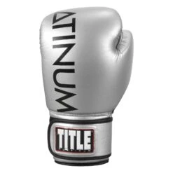 TITLE Platinum Prolific Boxing Bag Gloves -Titleboxing Shop PLBG SV BK 3