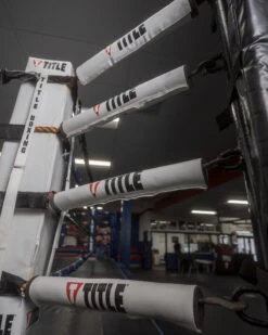 TITLE Boxing Ring Turnbuckle Covers -Titleboxing Shop PRBCWH 1