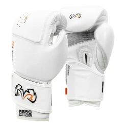 Rival Boxing Intelli-Shock Leather Bag Gloves 18 Rival Boxing Intelli-Shock Leather Bag Gloves -Titleboxing Shop RB50 WH 2