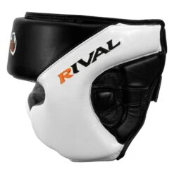 Rival Boxing Amateur Competition Headgear With Cheek Protect 16 Rival Boxing Amateur Competition Headgear With Cheek Protect -Titleboxing Shop RHGC2C BK WH 3
