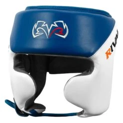 Rival Boxing Amateur Competition Headgear With Cheek Protect 18 Rival Boxing Amateur Competition Headgear With Cheek Protect -Titleboxing Shop RHGC2C BL WH 1