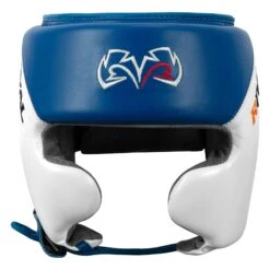 Rival Boxing Amateur Competition Headgear With Cheek Protect 19 Rival Boxing Amateur Competition Headgear With Cheek Protect -Titleboxing Shop RHGC2C BL WH 2