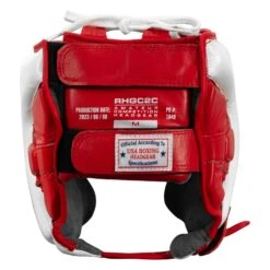 Rival Boxing Amateur Competition Headgear With Cheek Protect 25 Rival Boxing Amateur Competition Headgear With Cheek Protect -Titleboxing Shop RHGC2C RD WH 4