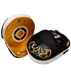 Rival Boxing Curved Punch Mitts -Titleboxing Shop RPM7 BK GD 3