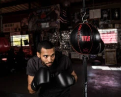 TITLE Boxing Retro Style Leather Double End Bag -Titleboxing Shop RSLDEB BKRD