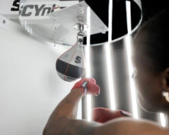 SCYntz Leather Speed Bag -Titleboxing Shop SCYSBGRBK 1