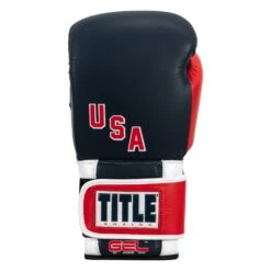 TITLE Boxing Sugar Ray Leonard 1976 Montreal Special Edition Leather Training Gloves -Titleboxing Shop SRLOTG 3