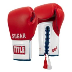 TITLE Boxing Sugar Ray Leonard Signature Leather Sparring Gloves -Titleboxing Shop SRLSLSG 2