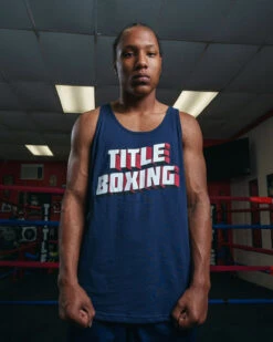 TITLE Boxing Vintage Block Logo Tank 17 TITLE Boxing Vintage Block Logo Tank -Titleboxing Shop TBCT140NV 1