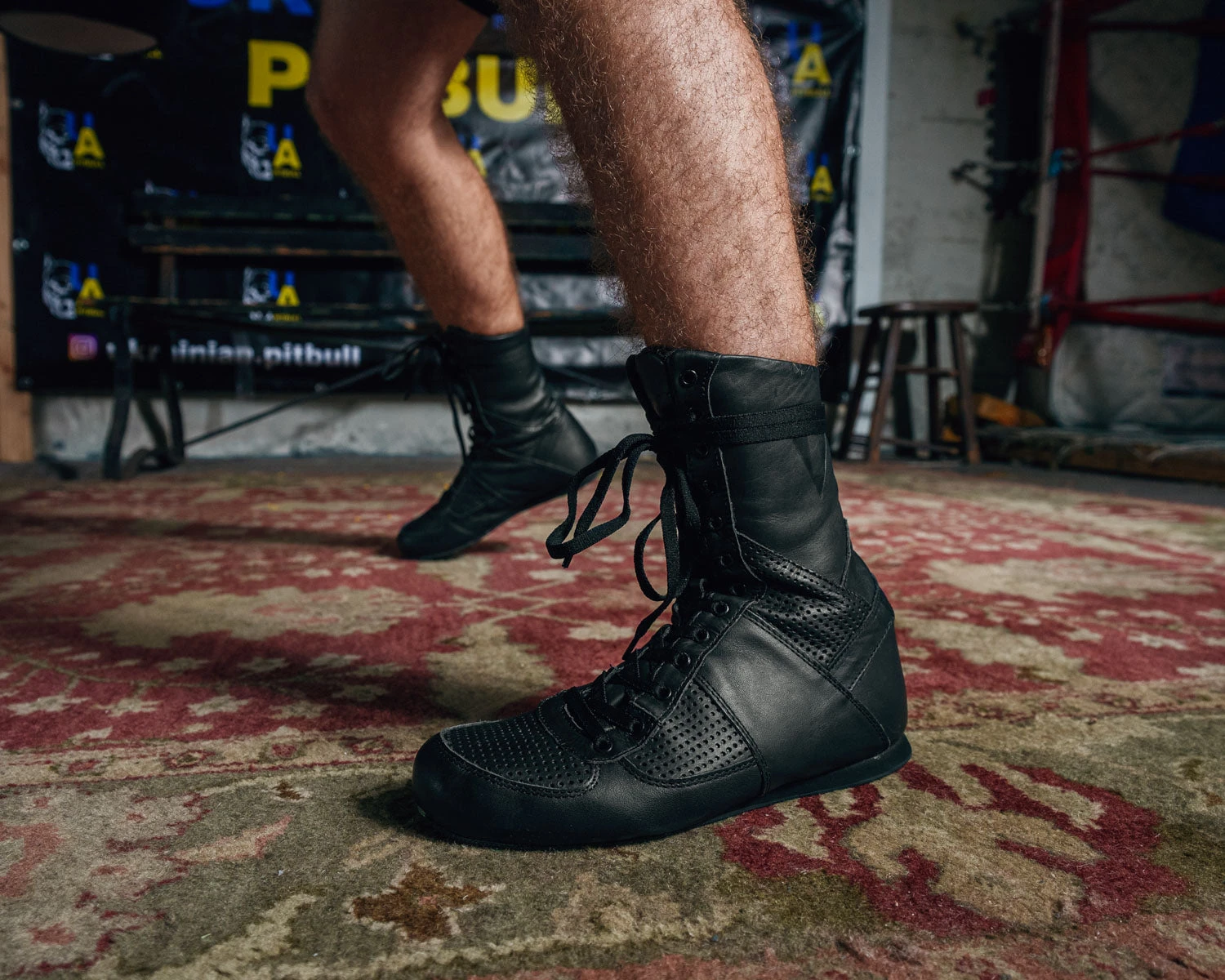 TITLE Boxing High-Top Leather Boxing Shoes 4 TITLE Boxing High-Top Leather Boxing Shoes - Image 2