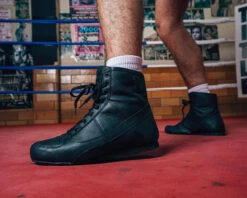 TITLE Boxing Old School Leather Boxing Shoes -Titleboxing Shop TBS43BK 1 f16a3127 8933 40a4 b2e1 80dcadb7287b