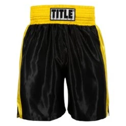 TITLE Boxing Edge Boxing Trunks 2.0 35 TITLE Boxing Edge Boxing Trunks 2.0 -Titleboxing Shop TBTC2 BK GD 2