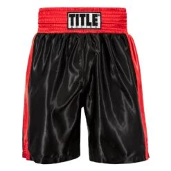 TITLE Boxing Edge Boxing Trunks 2.0 41 TITLE Boxing Edge Boxing Trunks 2.0 -Titleboxing Shop TBTC2 BK RD 2