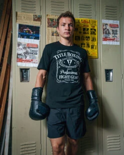 TITLE Boxing Jack Tee 9 TITLE Boxing Jack Tee -Titleboxing Shop TBTS190BK 1