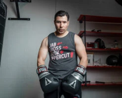 TITLE Boxing Jab Cross Muscle Tee -Titleboxing Shop TBTS212DGR 2