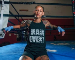 TITLE Boxing Women’s Main Event Tank -Titleboxing Shop TBWTS199BK 1