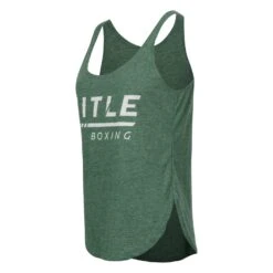 TITLE Boxing Women's Striped Wordmark Cropped Tank 19 TITLE Boxing Women's Striped Wordmark Cropped Tank -Titleboxing Shop TBWTS216 GN 3