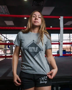 TITLE Boxing Women's Snapshot Tee -Titleboxing Shop TBWTS219GR 1