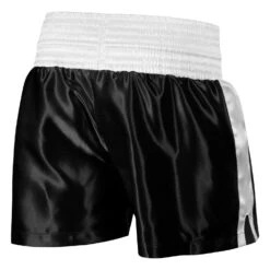 TITLE Boxing Professional Women’s Satin Striped Boxing Trunks 25 TITLE Boxing Professional Women’s Satin Striped Boxing Trunks -Titleboxing Shop TPBTW2 BK WH 3
