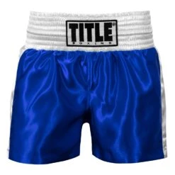 TITLE Boxing Professional Women’s Satin Striped Boxing Trunks 29 TITLE Boxing Professional Women’s Satin Striped Boxing Trunks -Titleboxing Shop TPBTW2 BL WH 2