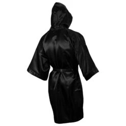 TITLE Boxing Full Length Robe -Titleboxing Shop TSRFL BK 3