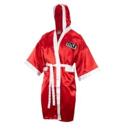 TITLE Boxing Full Length Robe -Titleboxing Shop TSRFL RD WH 2