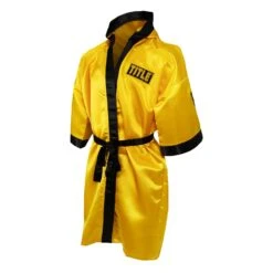 TITLE Boxing Pro Full Length Boxing Robe -Titleboxing Shop TSRFL2 GD BK 03