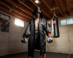 TITLE Boxing Full Length Robe -Titleboxing Shop TSRFLBK 1