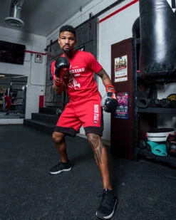 TITLE Boxing Dual Stripe Sweat Shorts -Titleboxing Shop TTSV4RDBK 1