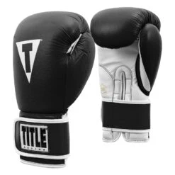 TITLE Boxing Pro Style Leather Training Gloves 3.0 -Titleboxing Shop TVVTG3 BK WH 002
