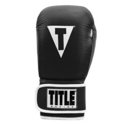 TITLE Boxing Pro Style Leather Training Gloves 3.0 -Titleboxing Shop TVVTG3 BK WH 003