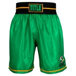 WBC By TITLE Boxing Professional Boxing Trunks -Titleboxing Shop WBCBT GN BK 2