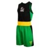 WBC By TITLE Boxing Amateur Competition Outfit -Titleboxing Shop WBCTABS BK GN 1