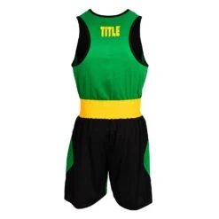 WBC By TITLE Boxing Amateur Competition Outfit -Titleboxing Shop WBCTABS BK GN 2