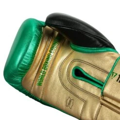 WBC By TITLE Boxing Green Belt Bag Gloves -Titleboxing Shop WGBBG GN GD BK 5