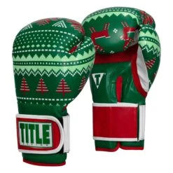 TITLE Boxing Limited Edition Deck The Halls Bag Gloves 12 TITLE Boxing Limited Edition Deck The Halls Bag Gloves -Titleboxing Shop XMASBG GN 2